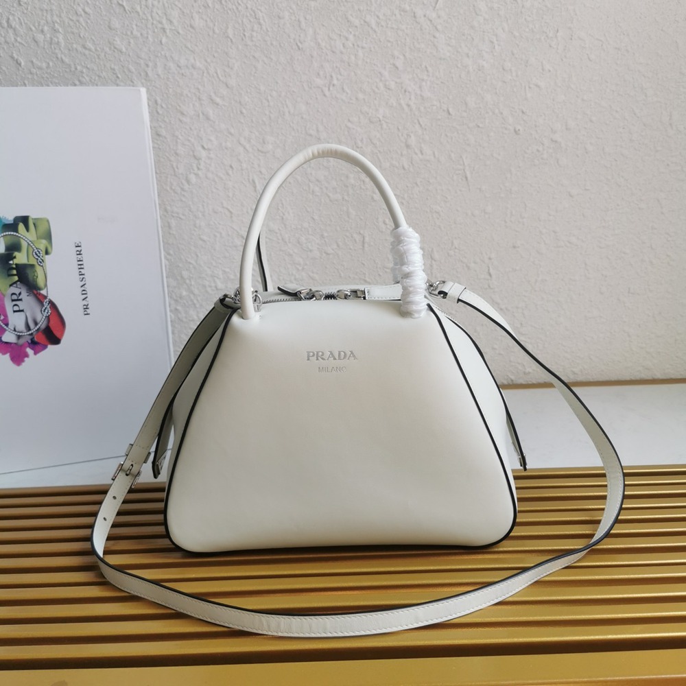 Prada Supernova Small Handbag In White Leather TDBS28372