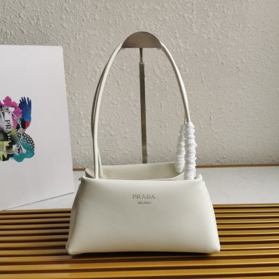 Prada Supernova Small Shoulder Bag In White Leather TDBS28181