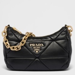 Prada System Patchwork Bag in Black Nappa Leather  TDBS28251