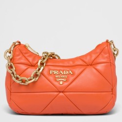 Prada System Patchwork Bag in Orange Nappa Leather TDBS28252