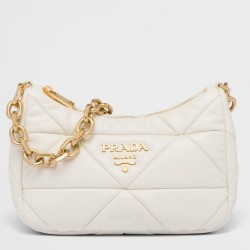 Prada System Patchwork Bag in White Nappa Leather TDBS28253