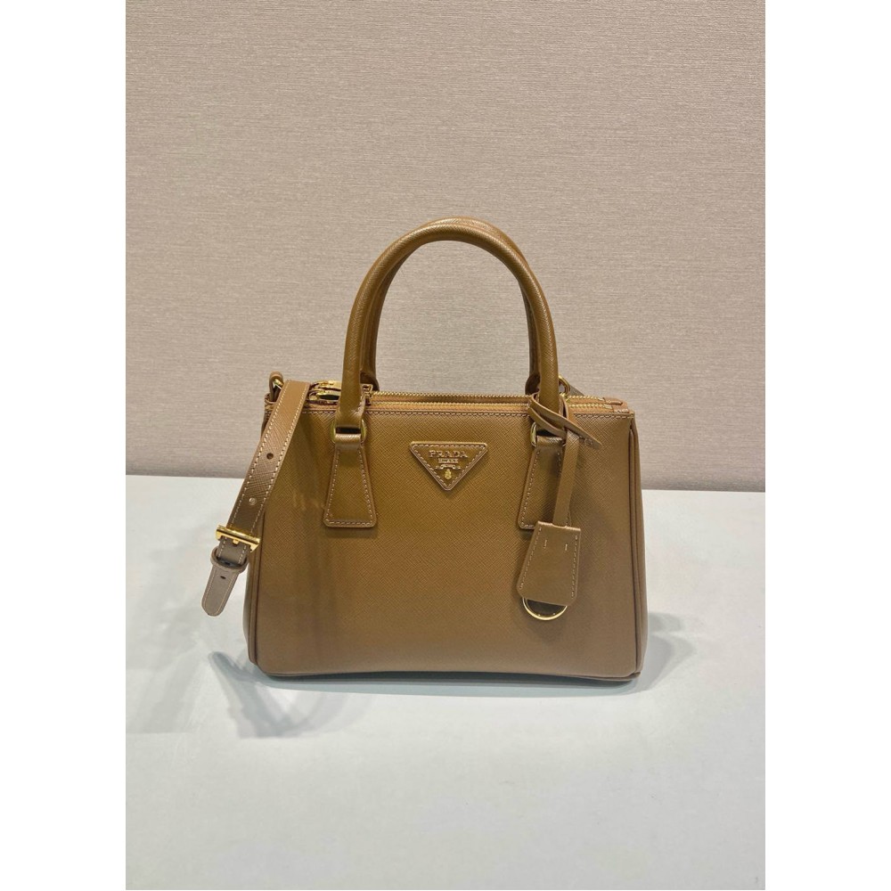 Prada Galleria Small Bag in Caramel Saffiano Leather