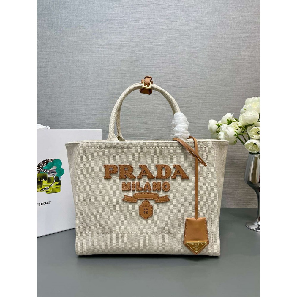 Prada Medium Blend Tote Bag in Linen