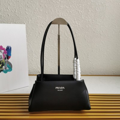 Prada Supernova Small Shoulder Bag In Black Leather