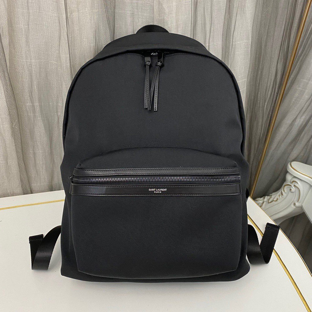 Saint Laurent City Backpacks In Black Canvas