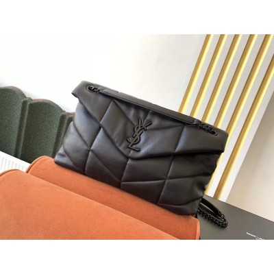 Saint Laurent So Black Loulou Puffer Medium Bag