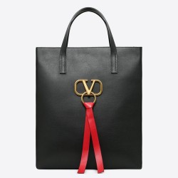 Valentino Garavani Black Large N/S Vring Shopper Bag TDBS29062