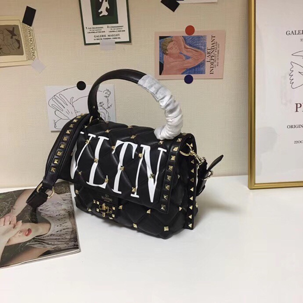 Valentino Garavani Black VLTN Quilted Candystud Bag TDBS28951