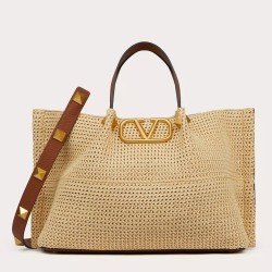 Valentino Garavani Medium Straw Summer Tote Bag TDBS29113