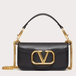 Valentino Loco Small Shoulder Bag In Black Calfskin TDBS29020