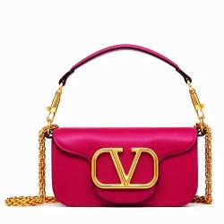 Valentino Loco Small Shoulder Bag In Red Calfskin TDBS29022