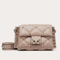 Valentino Mini Candystud Crossbody Bag In Poudre Lambskin TDBS28958