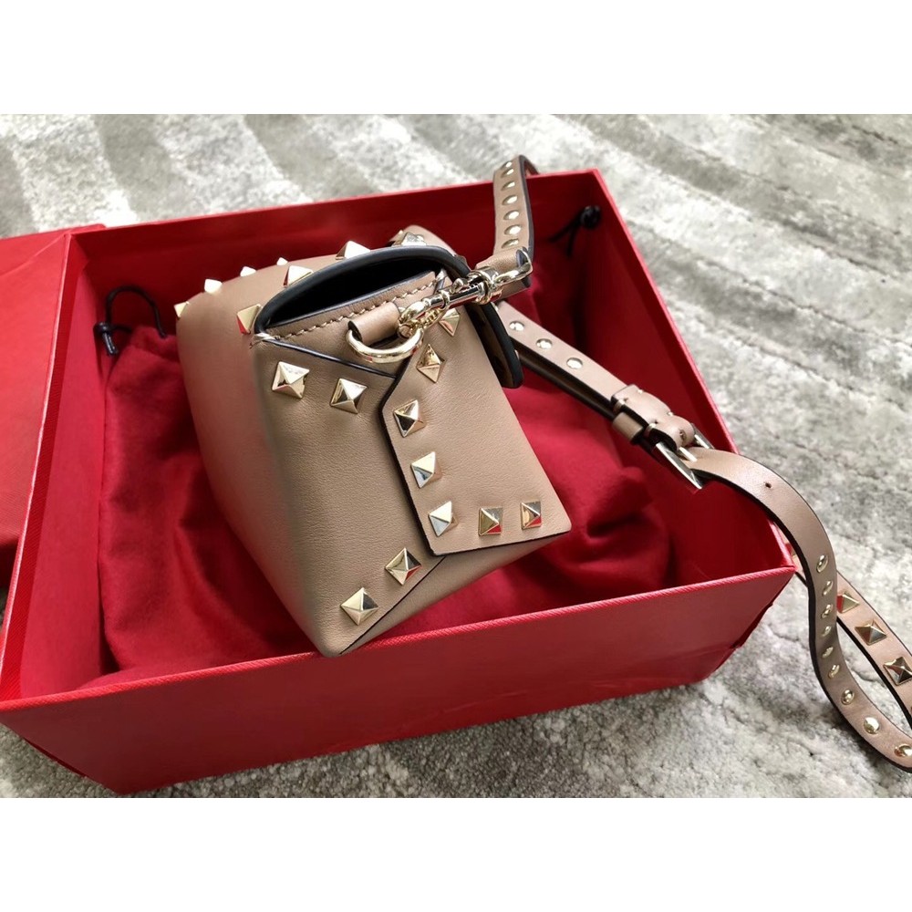 Valentino Mini Rockstud Crossbody Bag In Poudre Calfskin TDBS28967