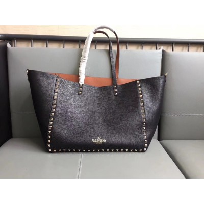 Valentino Noir Rockstud Medium Reversible Tote Bag TDBS29119