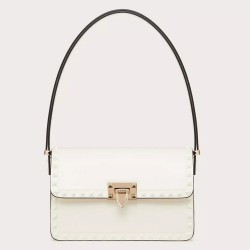 Valentino Rockstud23 Shoulder Bag in White Calfskin TDBS28977