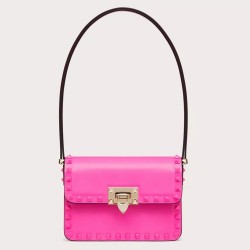 Valentino Rockstud23 Small Shoulder Bag in Pink Calfskin TDBS28979