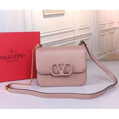 Valentino Small Vsling Shoulder Bag In Nude Calfskin TDBS29147