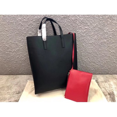 Valentino Garavani Black Large N/S Vring Shopper Bag