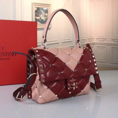 Valentino Garavani Quilted Candystud Top Handle Bag