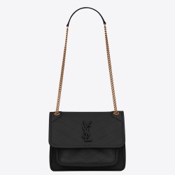 Saint Laurent Baby Niki Bag In Black Lambskin TDBS28693