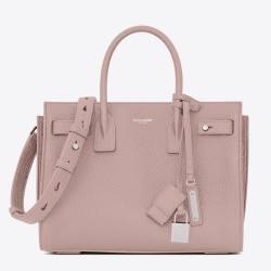 Saint Laurent Baby Sac de Jour Souple Bag In Nude Grained Leather TDBS28748