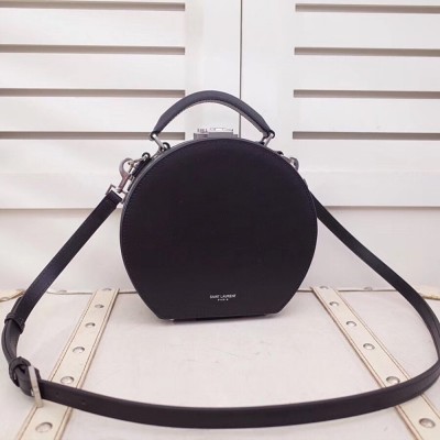 Saint Laurent Black Mica Hot Box Bag TDBS28593