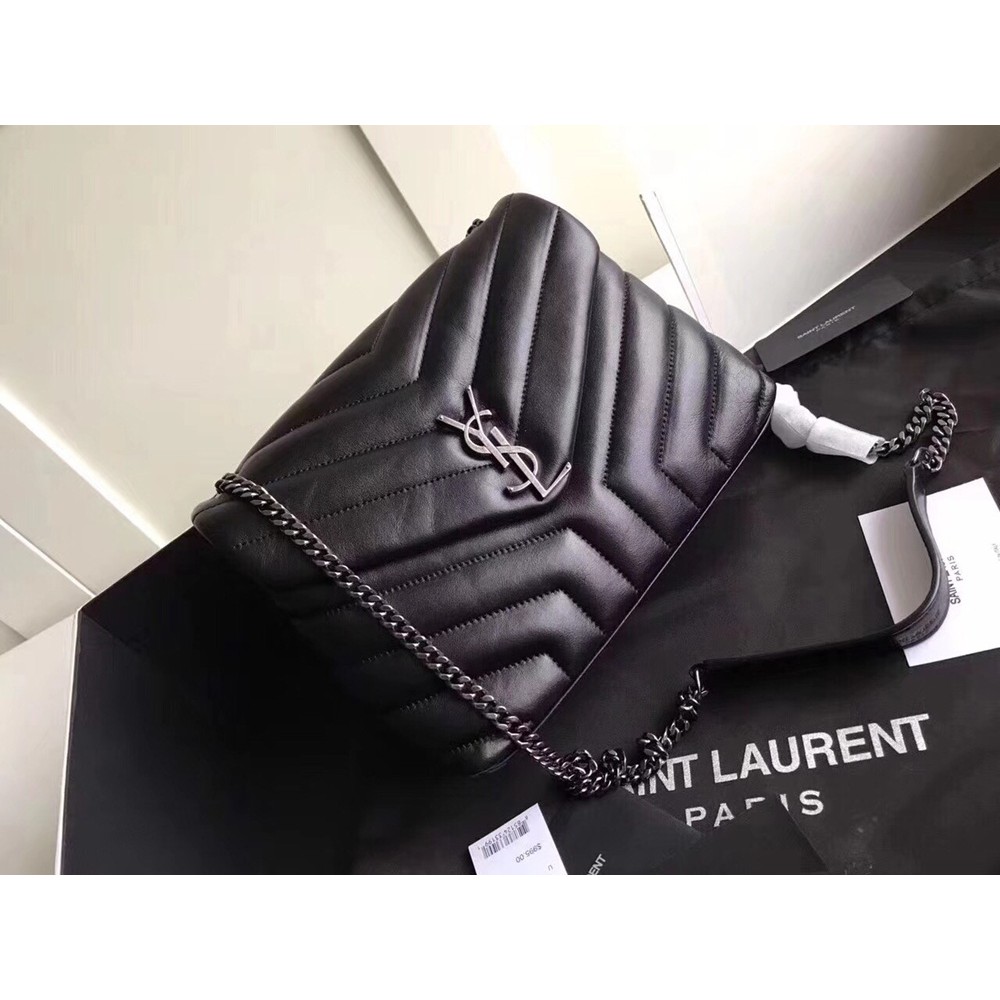 Saint Laurent Black Small Loulou Chain Bag TDBS28667