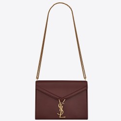 Saint Laurent Bordeaux Cassandra Monogram Clasp Bag TDBS28523