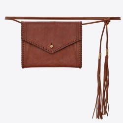 Saint Laurent Brown Envelope Belt Bag TDBS28501