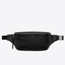 Saint Laurent Classic Belt Bag In Soft Black Leather TDBS28502