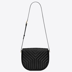 Saint Laurent Joan Satchel In Black Y Quilted Leather TDBS28766