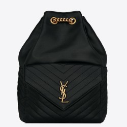 Saint Laurent Joe Backpack In Black Lambskin TDBS28492