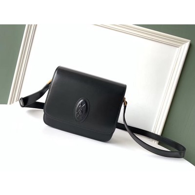 Saint Laurent LE 61 Small Saddle Bag In Black Leather TDBS28659