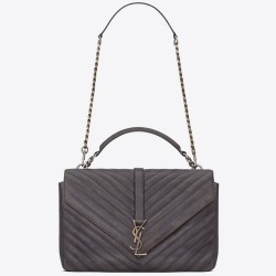 Saint Laurent Large Grey College Shoulder Bag TDBS28558