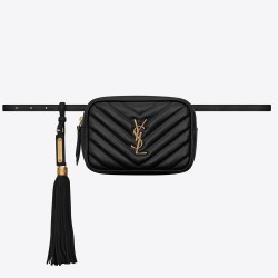 Saint Laurent Lou Belt Bag In Black Calfskin TDBS28505