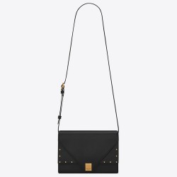 Saint Laurent Margaux Satchel In Black Leather TDBS28772