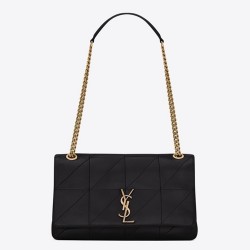 Saint Laurent Medium Jamie Bag In Black Patchwork Leather TDBS28625