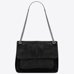 Saint Laurent Medium Niki Bag In Black Suede TDBS28706