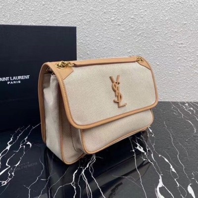 Saint Laurent Medium Niki Bag In Cotton Canvas TDBS28710