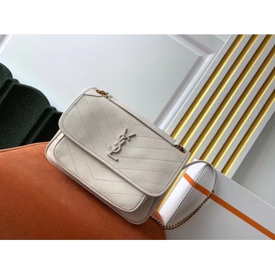 Saint Laurent Medium Niki Bag In White Lambskin TDBS28717