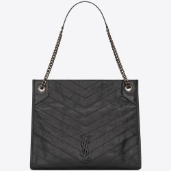 Saint Laurent Medium Niki Shopping Bag In Storm Leather  TDBS28721