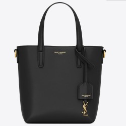 Saint Laurent Mini Toy Shopping Bag in Black Calfskin TDBS28780