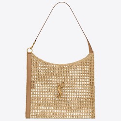 Saint Laurent Oxalis Shoulder Bag in Naturel Raffia TDBS28585