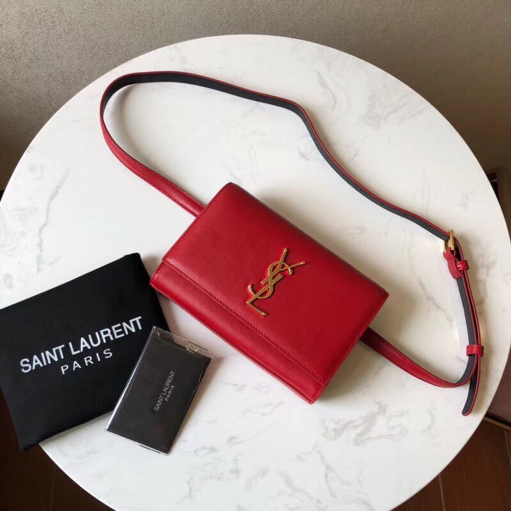 Saint Laurent Red Kate Belt Bag TDBS28509