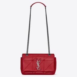 Saint Laurent Small Jamie Bag In Red Patchwork Lambskin TDBS28628