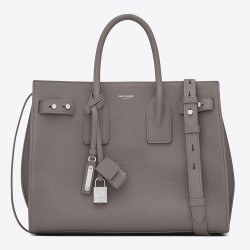 Saint Laurent Small Sac de Jour Souple Bag In Fog Grained Leather TDBS28756