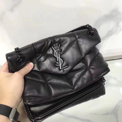 Saint Laurent So Black Loulou Puffer Small Bag TDBS28746