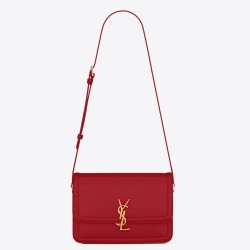 Saint Laurent Solferino Medium Bag In Red Calfskin TDBS28795