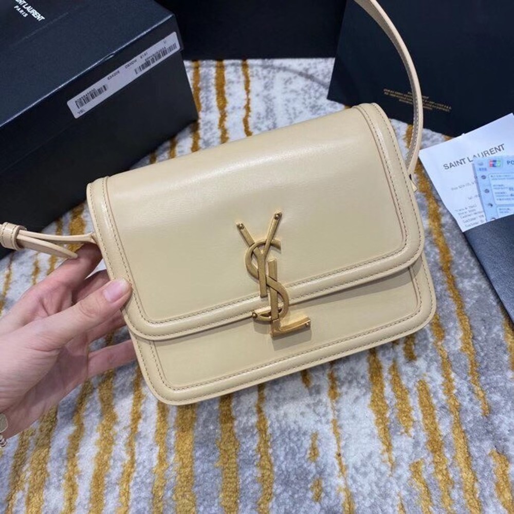 Saint Laurent Solferino Small Bag In Beige Calfskin TDBS28798