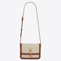 Saint Laurent Solferino Small Bag In Canvas with Calfskin TDBS28801